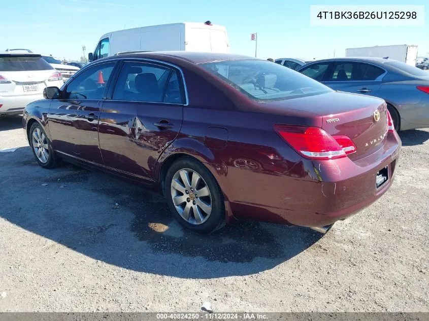 4T1BK36B26U125298 2006 Toyota Avalon Xls