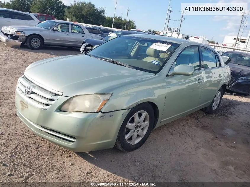 2006 Toyota Avalon Xl VIN: 4T1BK36B36U143390 Lot: 40824948