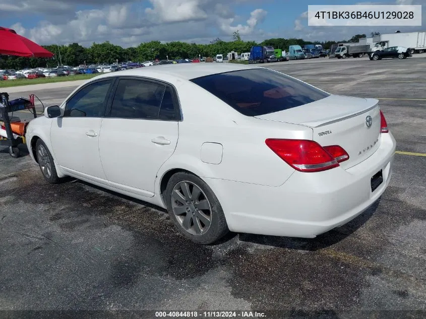 2006 Toyota Avalon Touring VIN: 4T1BK36B46U129028 Lot: 40844818