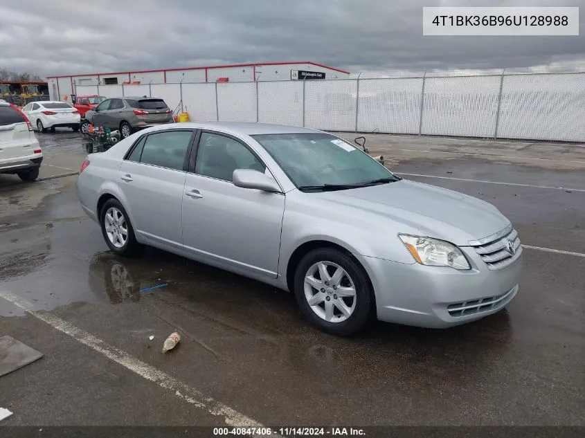 2006 Toyota Avalon Xl VIN: 4T1BK36B96U128988 Lot: 40847406