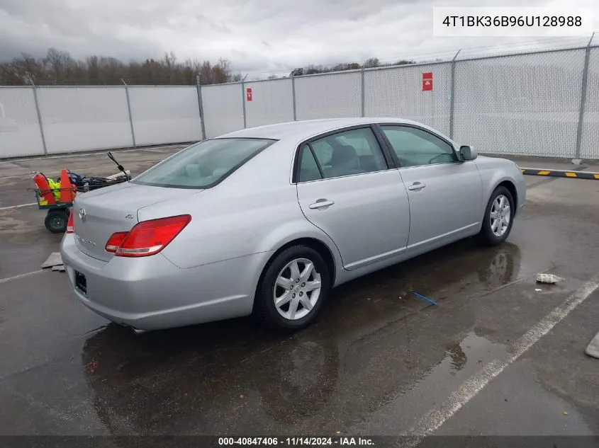 2006 Toyota Avalon Xl VIN: 4T1BK36B96U128988 Lot: 40847406