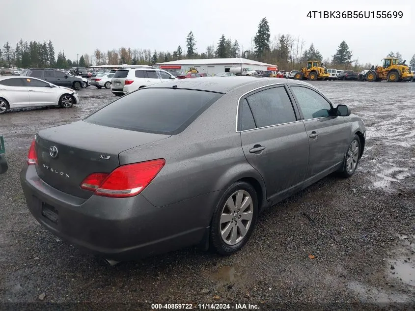 2006 Toyota Avalon Xls VIN: 4T1BK36B56U155699 Lot: 40859722