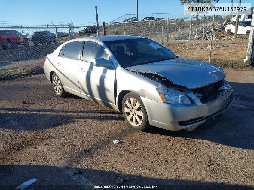 2006 Toyota Avalon Xls VIN: 4T1BK36B76U152979 Lot: 40865998