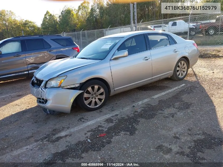 2006 Toyota Avalon Xls VIN: 4T1BK36B76U152979 Lot: 40865998