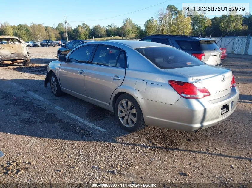 2006 Toyota Avalon Xls VIN: 4T1BK36B76U152979 Lot: 40865998