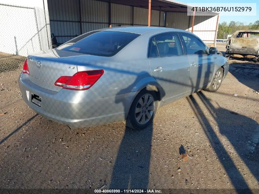 2006 Toyota Avalon Xls VIN: 4T1BK36B76U152979 Lot: 40865998