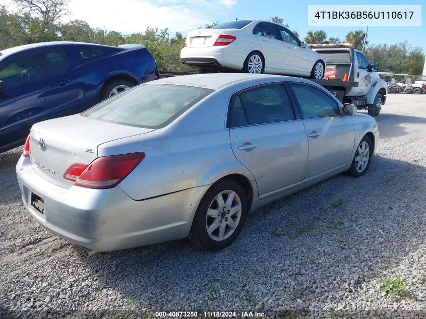 2006 Toyota Avalon Xl/Xls/Touring/Limited VIN: 4T1BK36B56U110617 Lot: 40873250