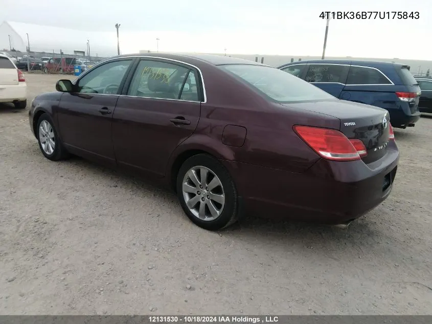 2007 Toyota Avalon Xl/Xls/Touring/Limited VIN: 4T1BK36B77U175843 Lot: 12131530