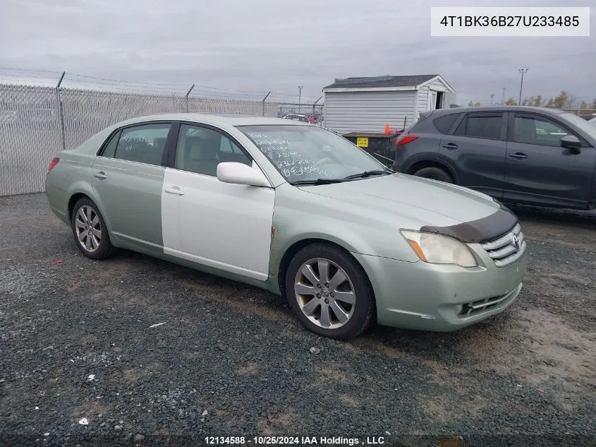 2007 Toyota Avalon Xl/Xls/Touring/Limited VIN: 4T1BK36B27U233485 Lot: 12134588