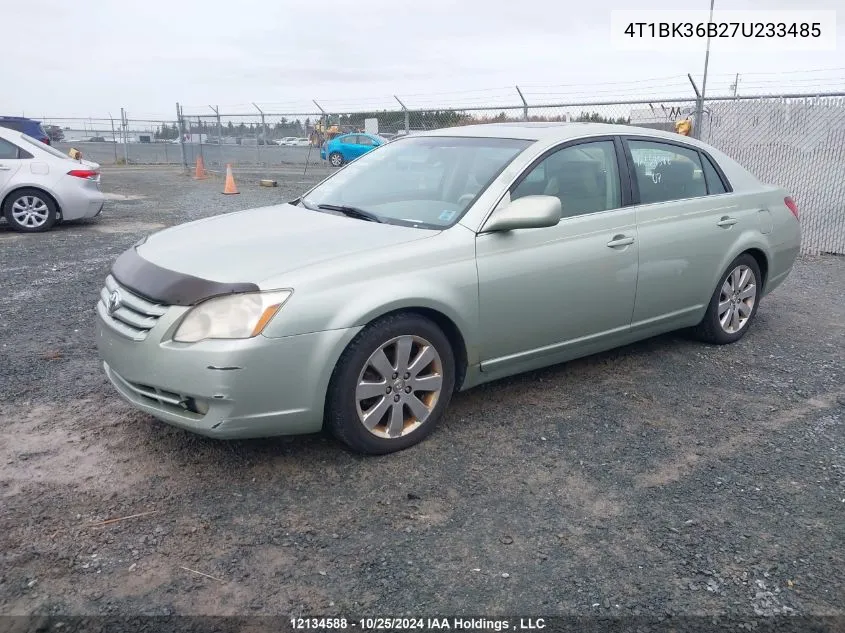 2007 Toyota Avalon Xl/Xls/Touring/Limited VIN: 4T1BK36B27U233485 Lot: 12134588