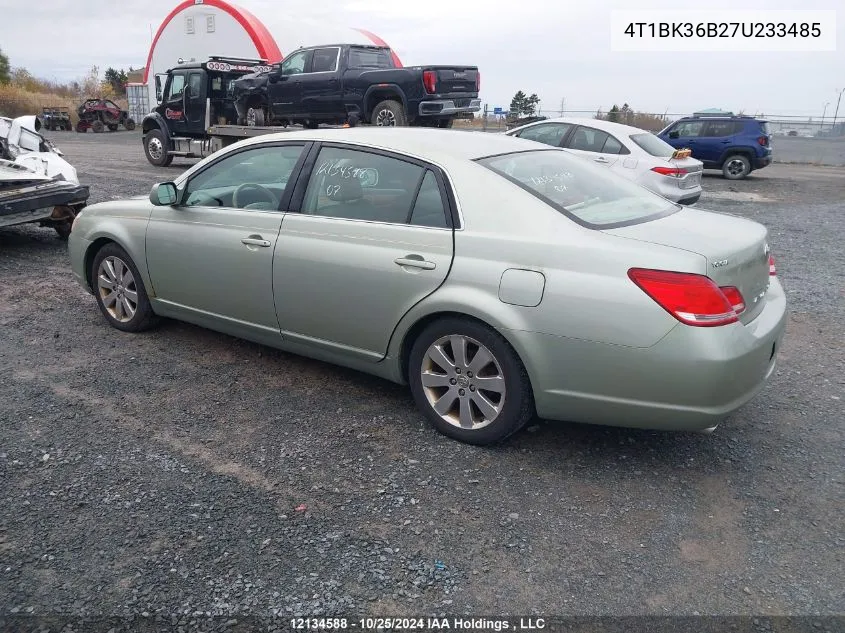 2007 Toyota Avalon Xl/Xls/Touring/Limited VIN: 4T1BK36B27U233485 Lot: 12134588