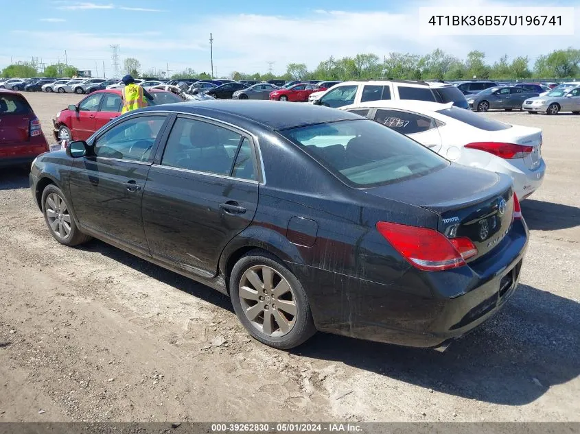 2007 Toyota Avalon Touring VIN: 4T1BK36B57U196741 Lot: 39262830