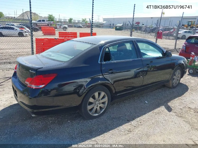 2007 Toyota Avalon Touring VIN: 4T1BK36B57U196741 Lot: 39262830