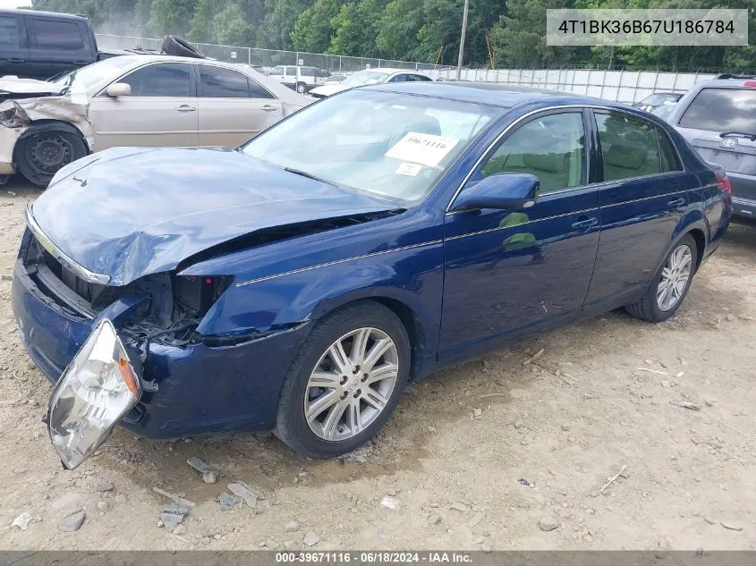 2007 Toyota Avalon Limited VIN: 4T1BK36B67U186784 Lot: 39671116