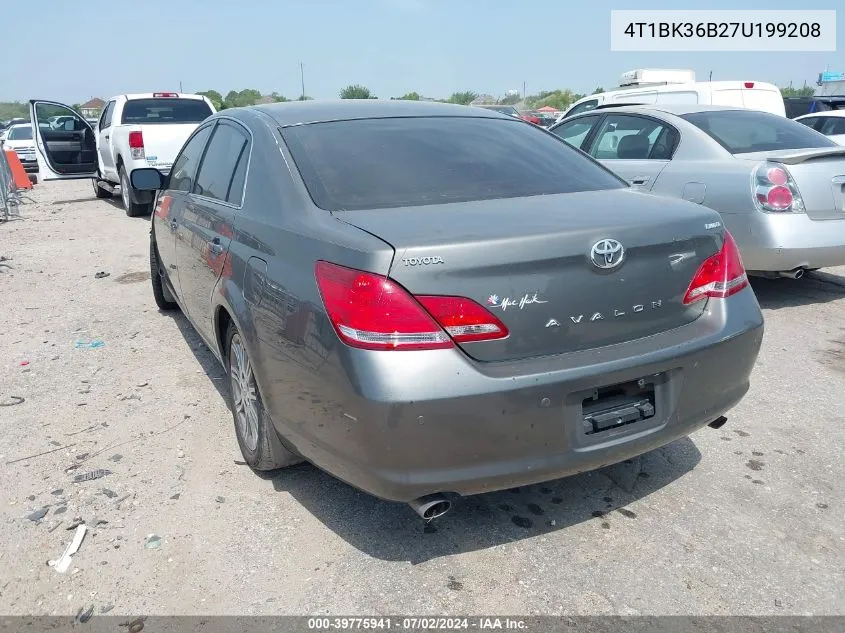 2007 Toyota Avalon Limited VIN: 4T1BK36B27U199208 Lot: 39775941