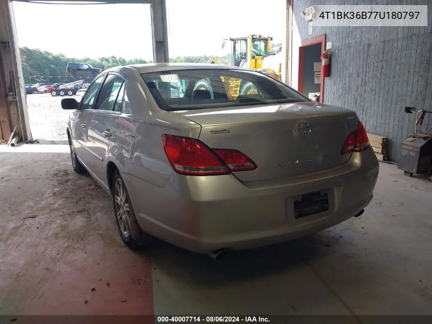 2007 Toyota Avalon Limited VIN: 4T1BK36B77U180797 Lot: 40007714