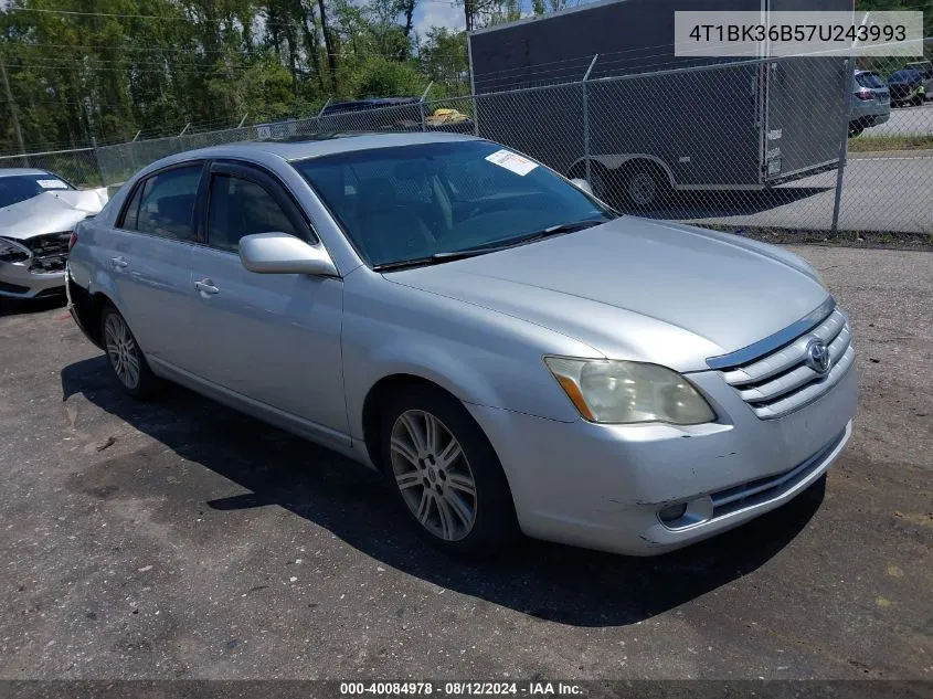 2007 Toyota Avalon Limited VIN: 4T1BK36B57U243993 Lot: 40084978