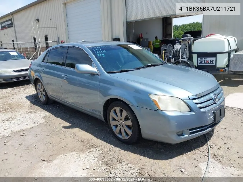 2007 Toyota Avalon Touring VIN: 4T1BK36BX7U211721 Lot: 40093332