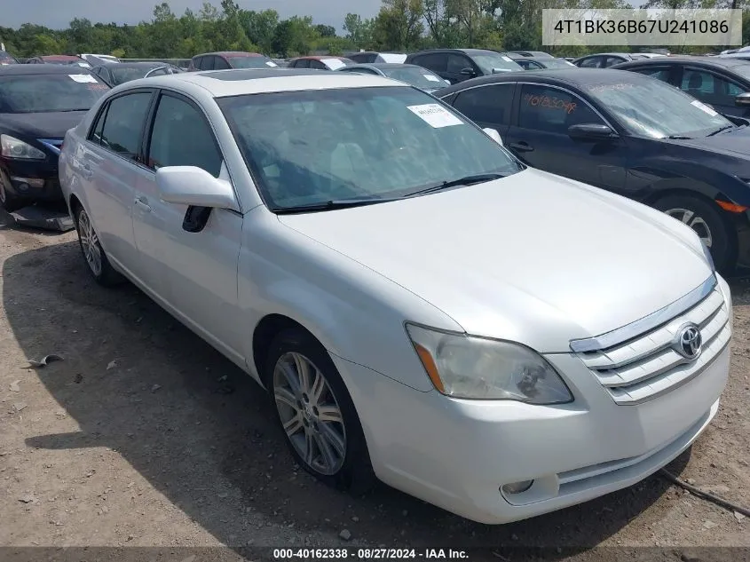 2007 Toyota Avalon Limited VIN: 4T1BK36B67U241086 Lot: 40162338