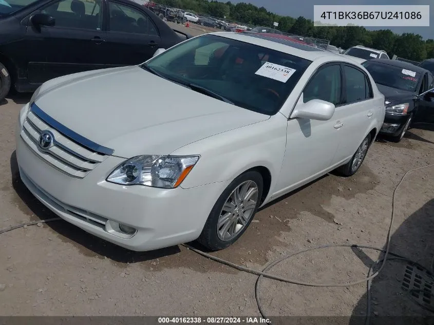 2007 Toyota Avalon Limited VIN: 4T1BK36B67U241086 Lot: 40162338