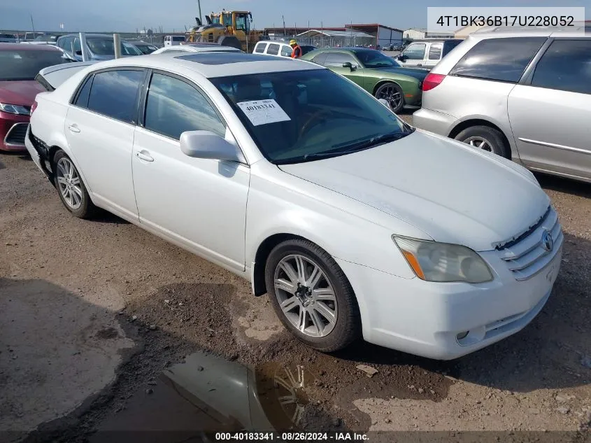 4T1BK36B17U228052 2007 Toyota Avalon Limited