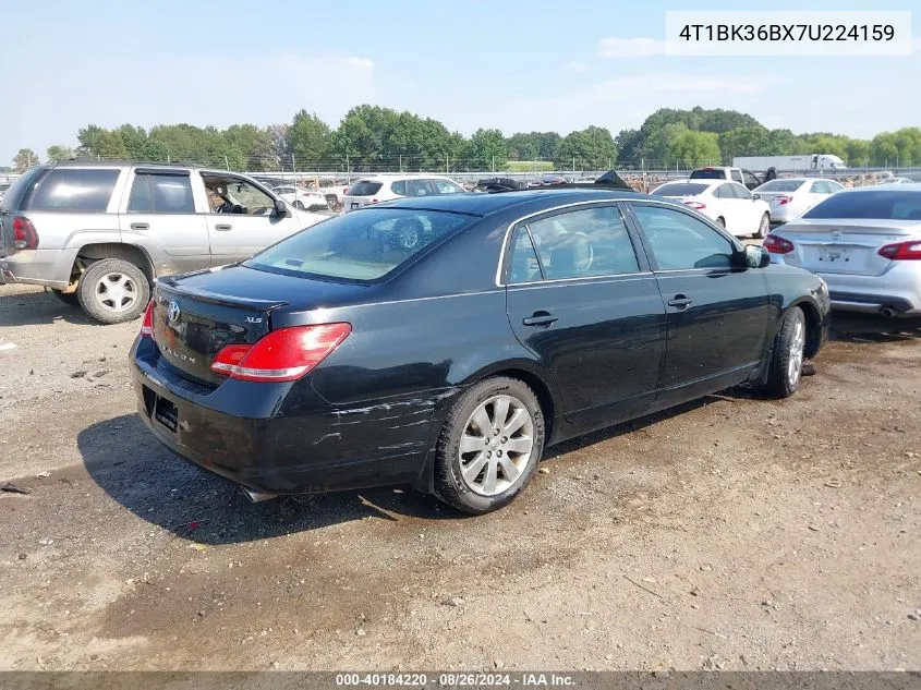 2007 Toyota Avalon Xls VIN: 4T1BK36BX7U224159 Lot: 40184220