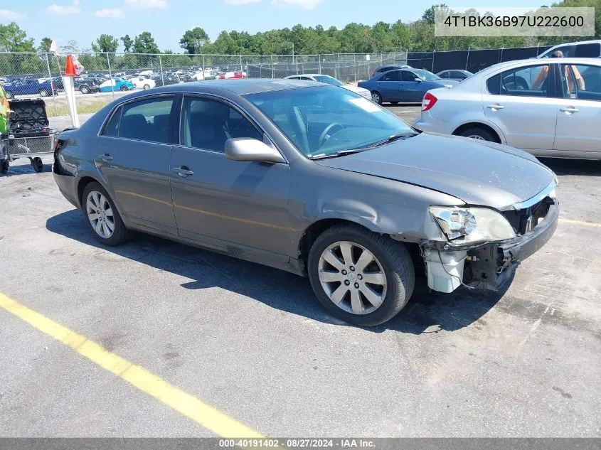 2007 Toyota Avalon Xls VIN: 4T1BK36B97U222600 Lot: 40191402