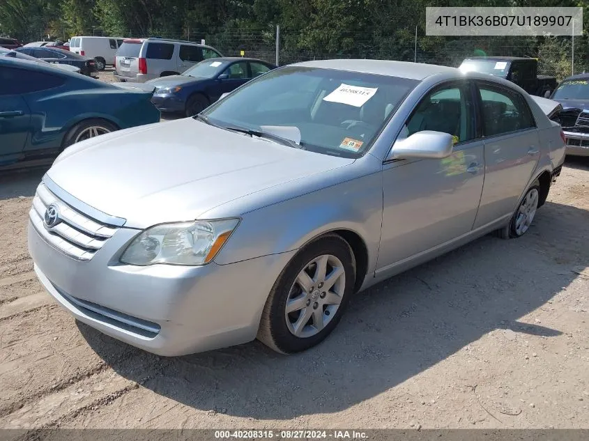 2007 Toyota Avalon Xl VIN: 4T1BK36B07U189907 Lot: 40208315