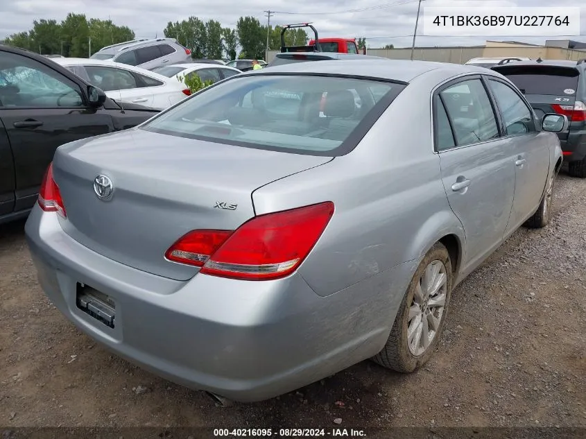 2007 Toyota Avalon Xls VIN: 4T1BK36B97U227764 Lot: 40216095