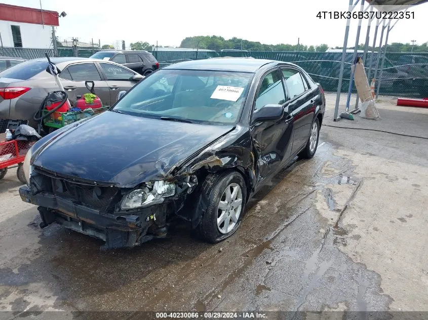 2007 Toyota Avalon Xl VIN: 4T1BK36B37U222351 Lot: 40230066