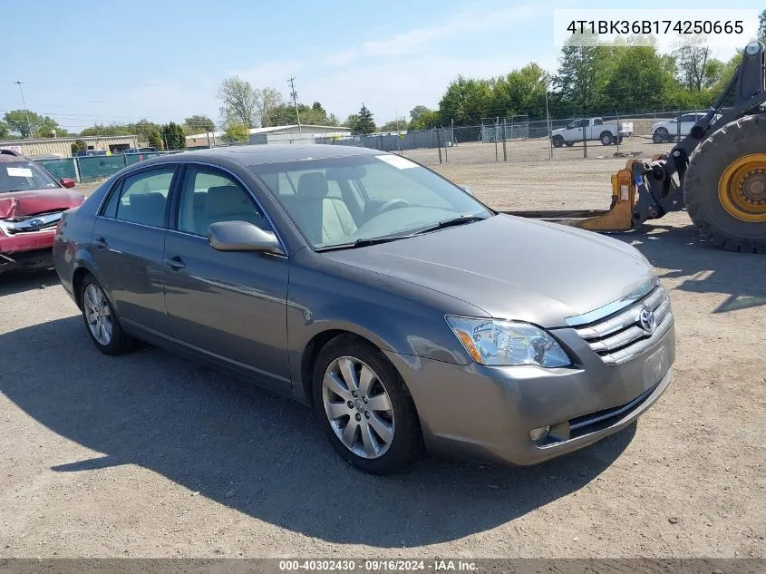 2007 Toyota Avalon Xl/Xls/Touring/Limited VIN: 4T1BK36B174250665 Lot: 40302430