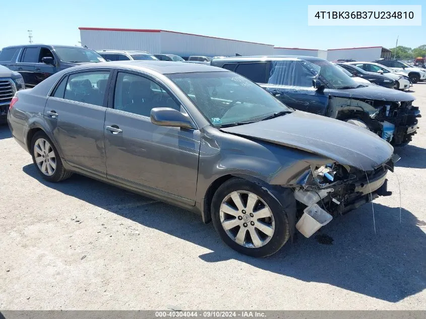 2007 Toyota Avalon Xl/Xls/Touring/Limited VIN: 4T1BK36B37U234810 Lot: 40304044