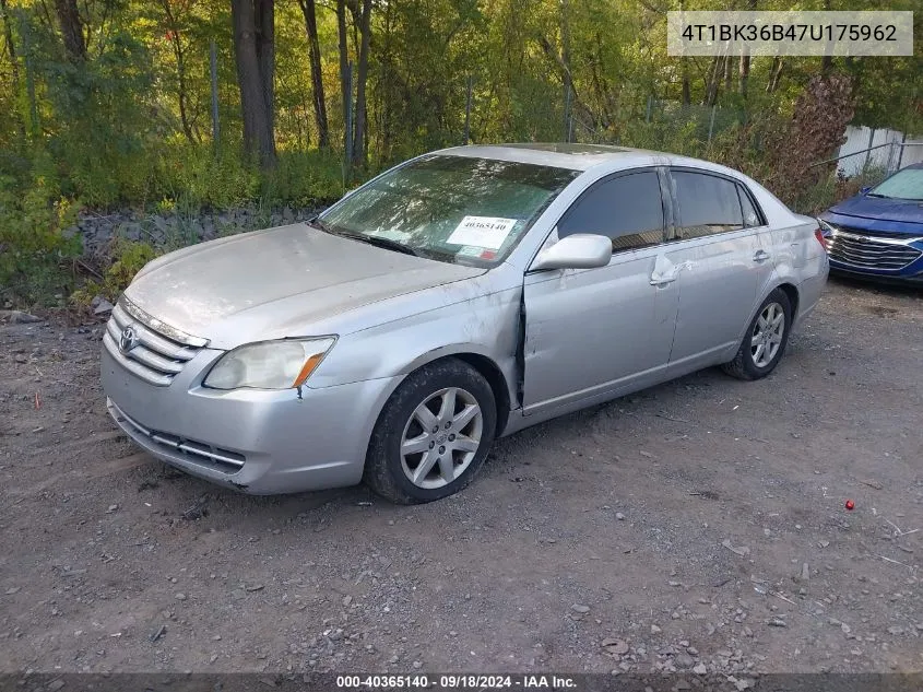 2007 Toyota Avalon Xl/Xls/Touring/Limited VIN: 4T1BK36B47U175962 Lot: 40365140