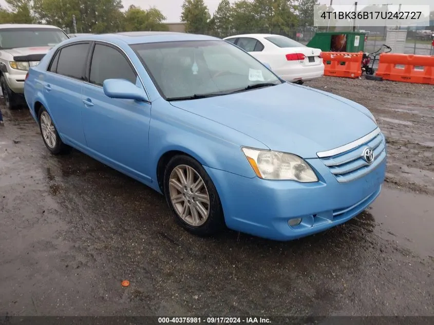 2007 Toyota Avalon Limited VIN: 4T1BK36B17U242727 Lot: 40375981