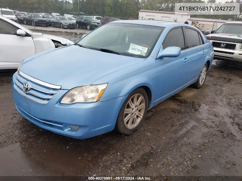 4T1BK36B17U242727 2007 Toyota Avalon Limited