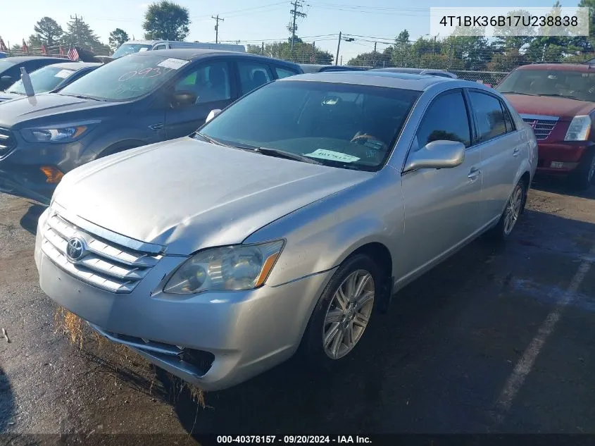 2007 Toyota Avalon Limited VIN: 4T1BK36B17U238838 Lot: 40378157