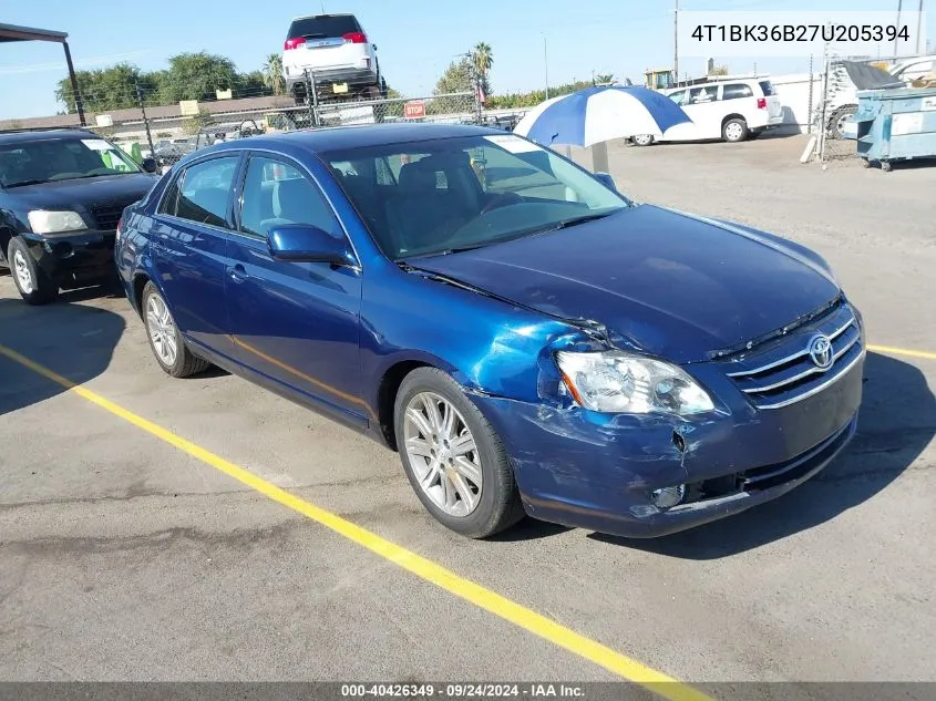 2007 Toyota Avalon Limited VIN: 4T1BK36B27U205394 Lot: 40426349