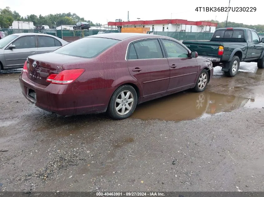 4T1BK36B27U230229 2007 Toyota Avalon Xl