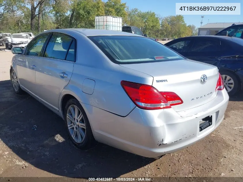 2007 Toyota Avalon Limited VIN: 4T1BK36B97U222967 Lot: 40482687