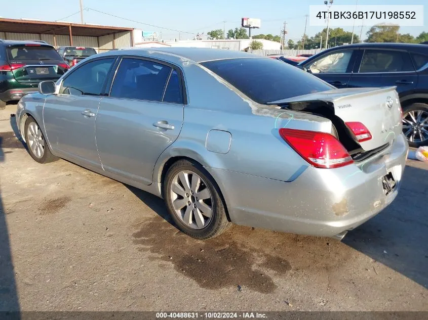 4T1BK36B17U198552 2007 Toyota Avalon Touring