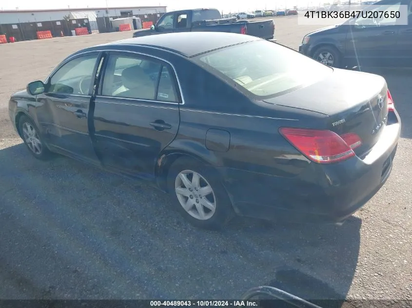 4T1BK36B47U207650 2007 Toyota Avalon Xl