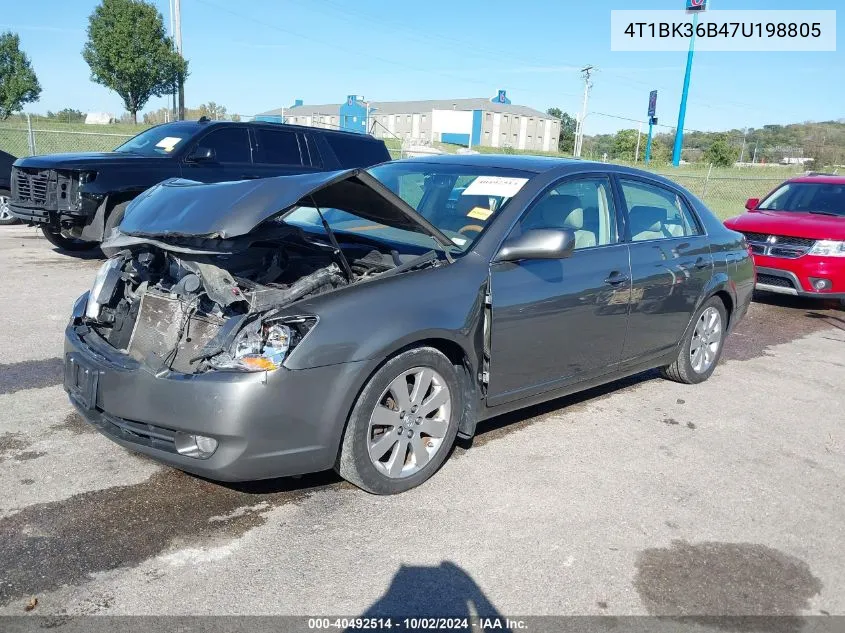 2007 Toyota Avalon Xls VIN: 4T1BK36B47U198805 Lot: 40492514