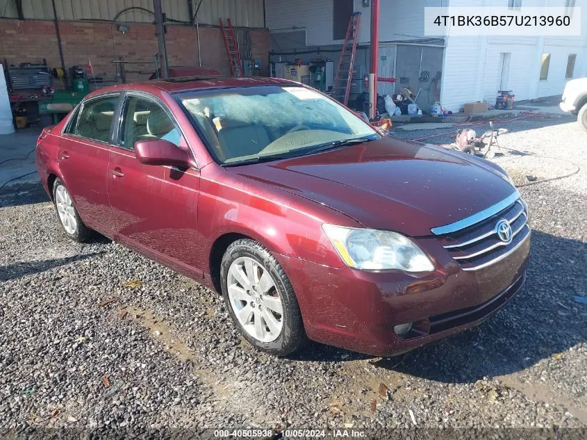 2007 Toyota Avalon Xls VIN: 4T1BK36B57U213960 Lot: 40505938