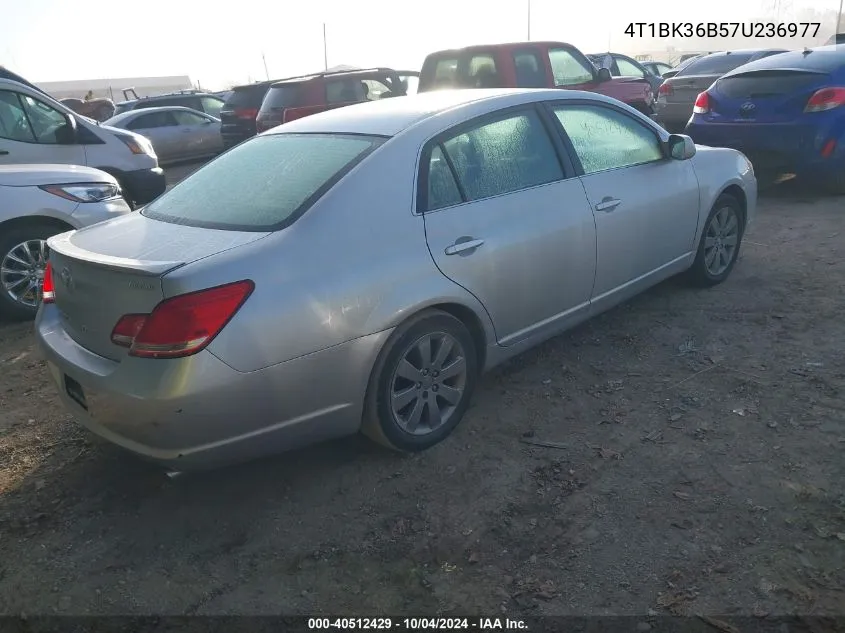 2007 Toyota Avalon Touring VIN: 4T1BK36B57U236977 Lot: 40512429