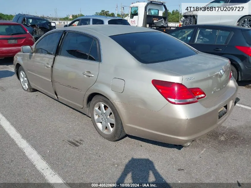 2007 Toyota Avalon Xl/Xls/Touring/Limited VIN: 4T1BK36B17U209727 Lot: 40520690