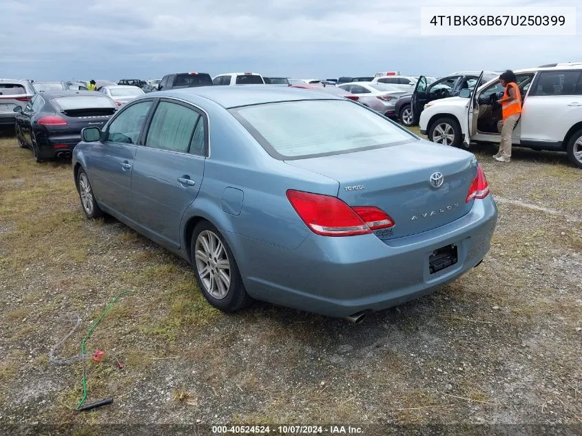 2007 Toyota Avalon Xl/Xls/Touring/Limited VIN: 4T1BK36B67U250399 Lot: 40524524