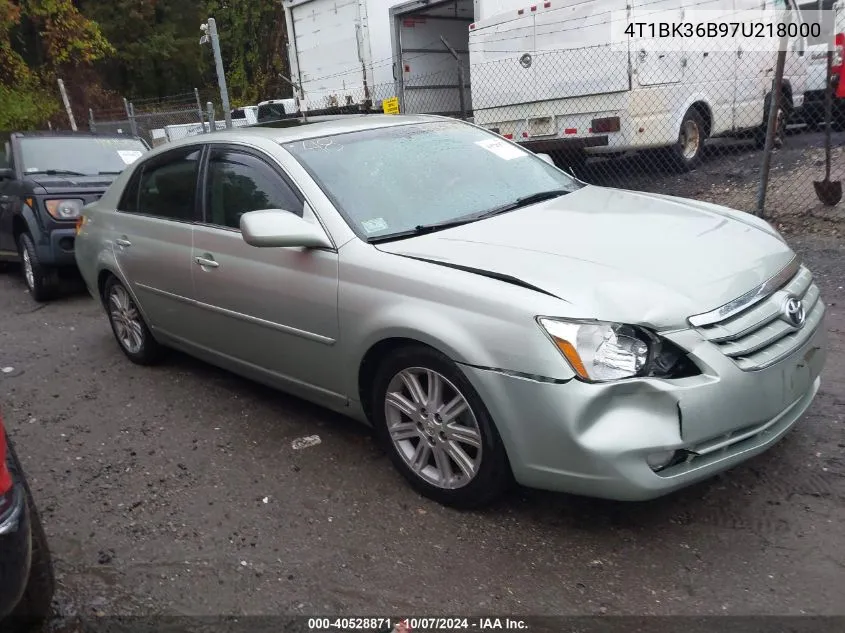 2007 Toyota Avalon Limited VIN: 4T1BK36B97U218000 Lot: 40528871