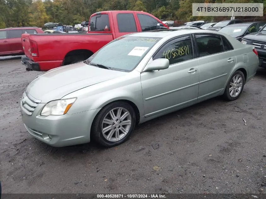 2007 Toyota Avalon Limited VIN: 4T1BK36B97U218000 Lot: 40528871