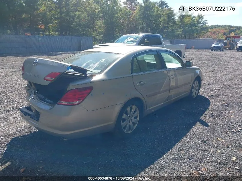 2007 Toyota Avalon Xls VIN: 4T1BK36B07U222176 Lot: 40534876