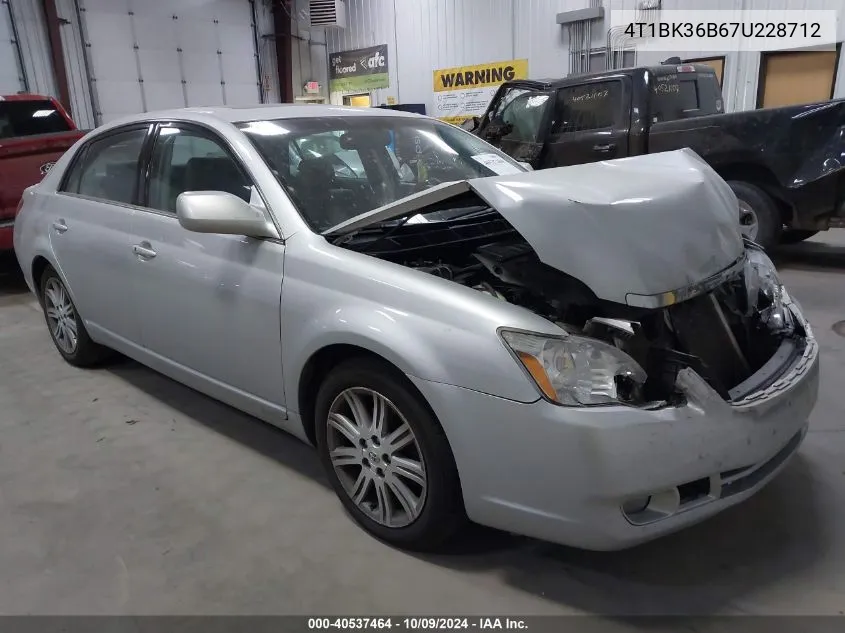 4T1BK36B67U228712 2007 Toyota Avalon Limited